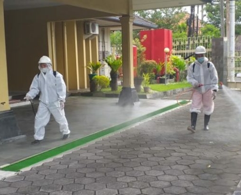 Dekontaminasi di lldikti wilayah v