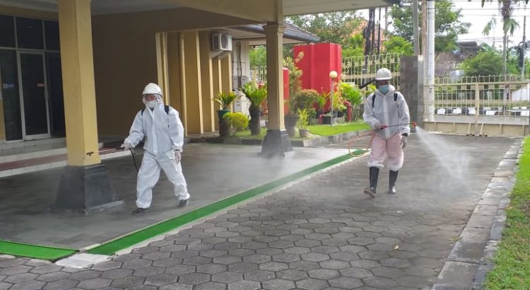 Dekontaminasi di LLDIKTI Wilayah V