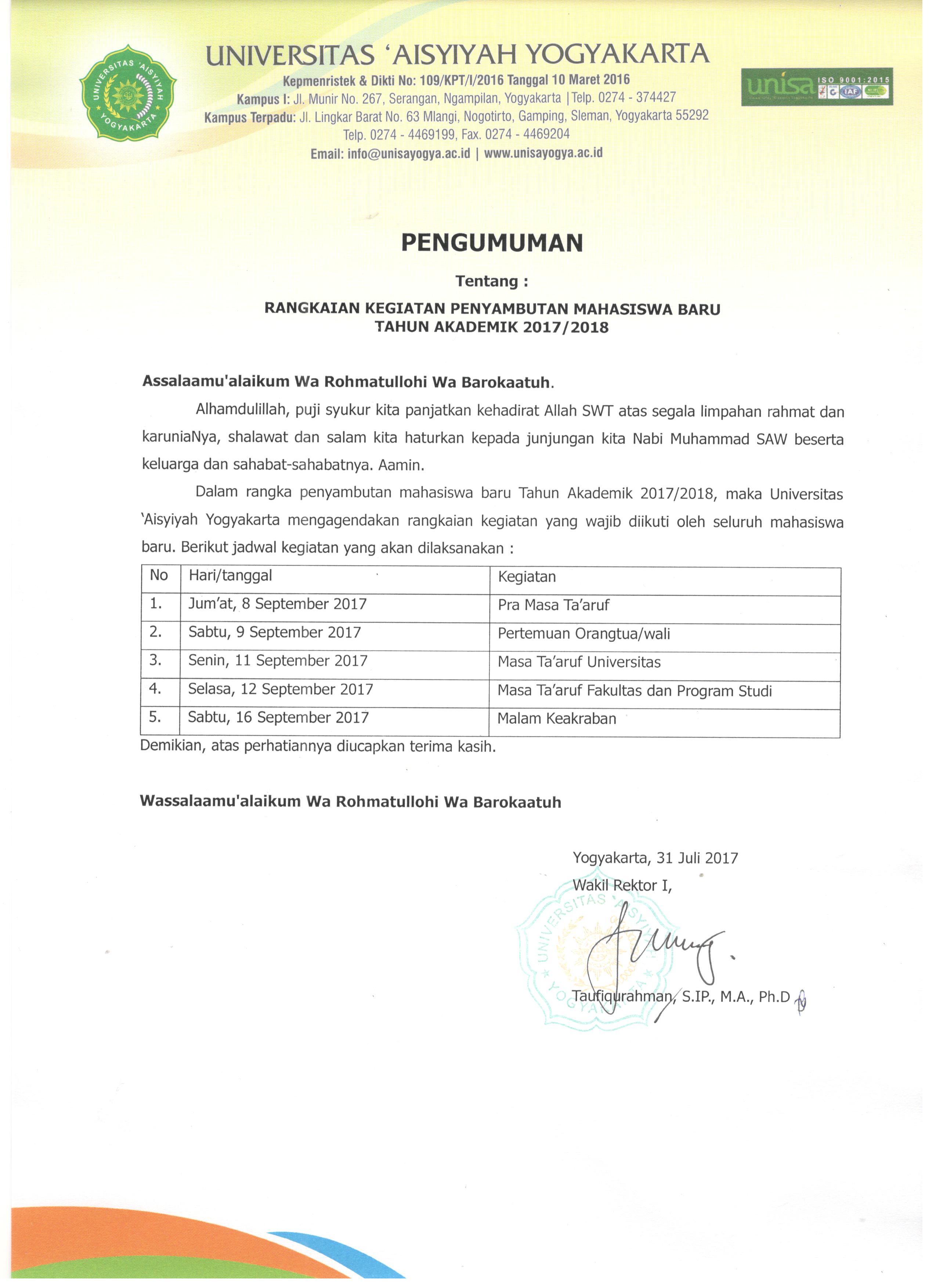 agenda mataf
