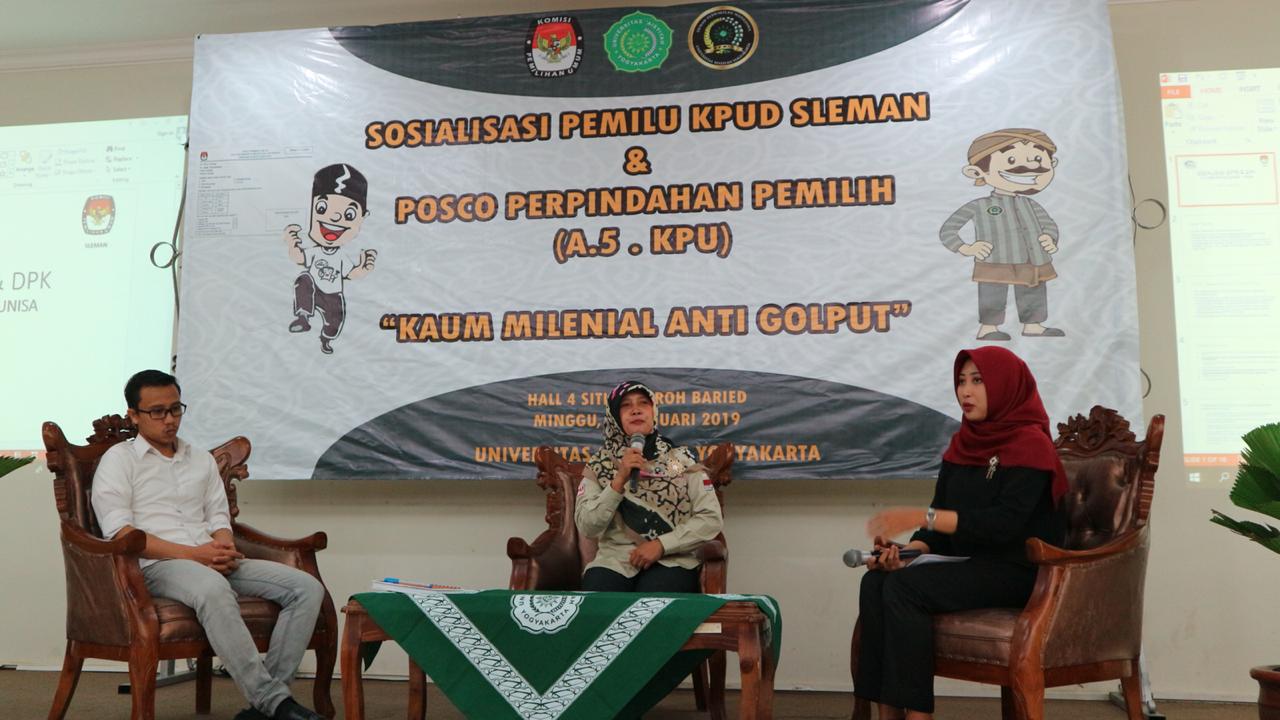 Dpm unisa dan kpud sleman adakan sosialisasi a.5