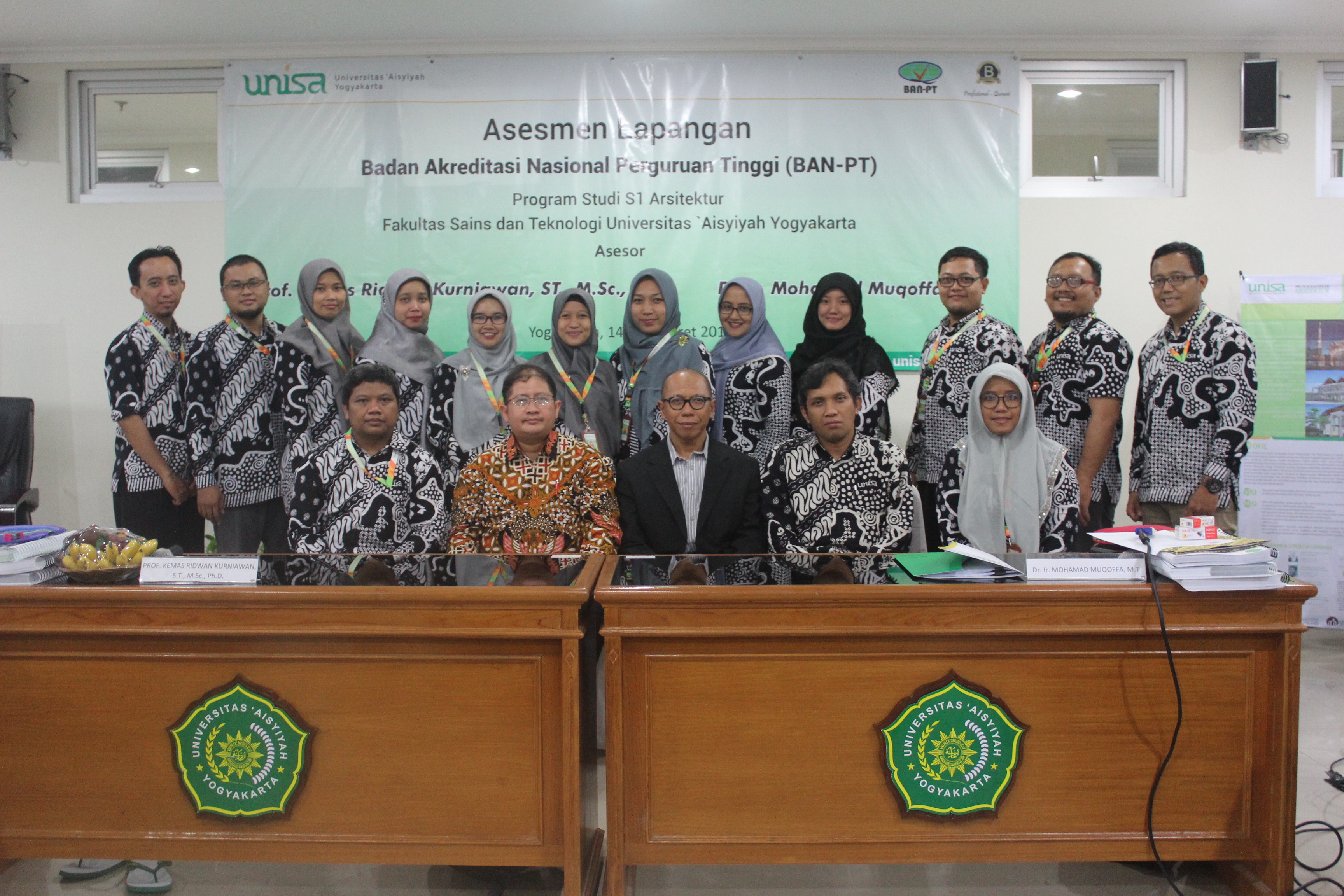 Asesmen lapangan akreditasi arsitek unisa yogyakarta
