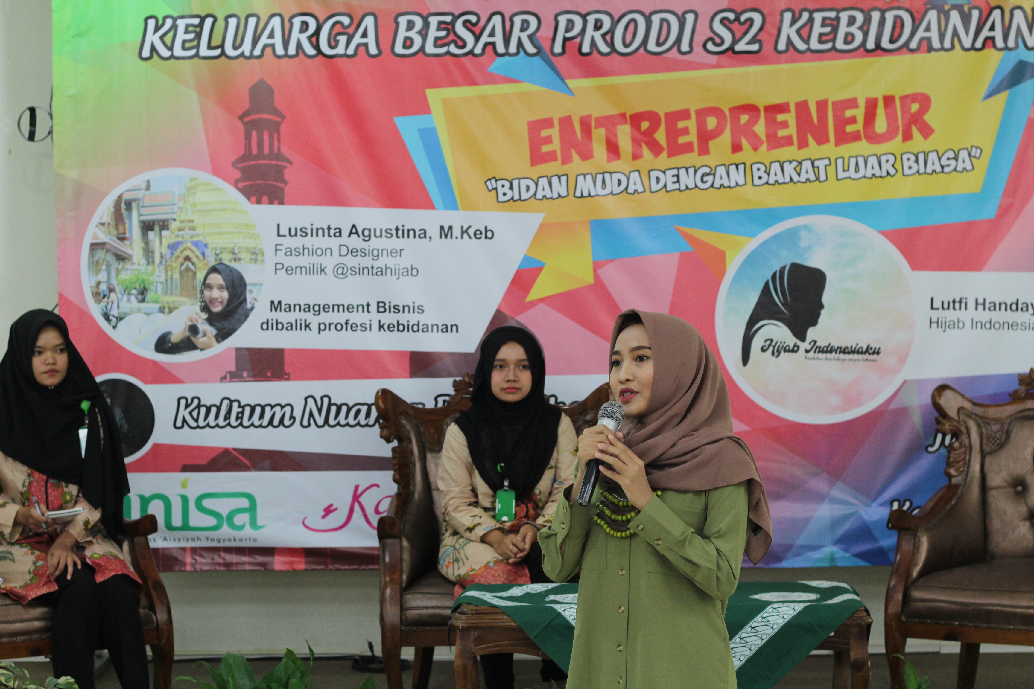 Talkshow entrepreneur dan buka bersama prodi s2 kebidanan unisa