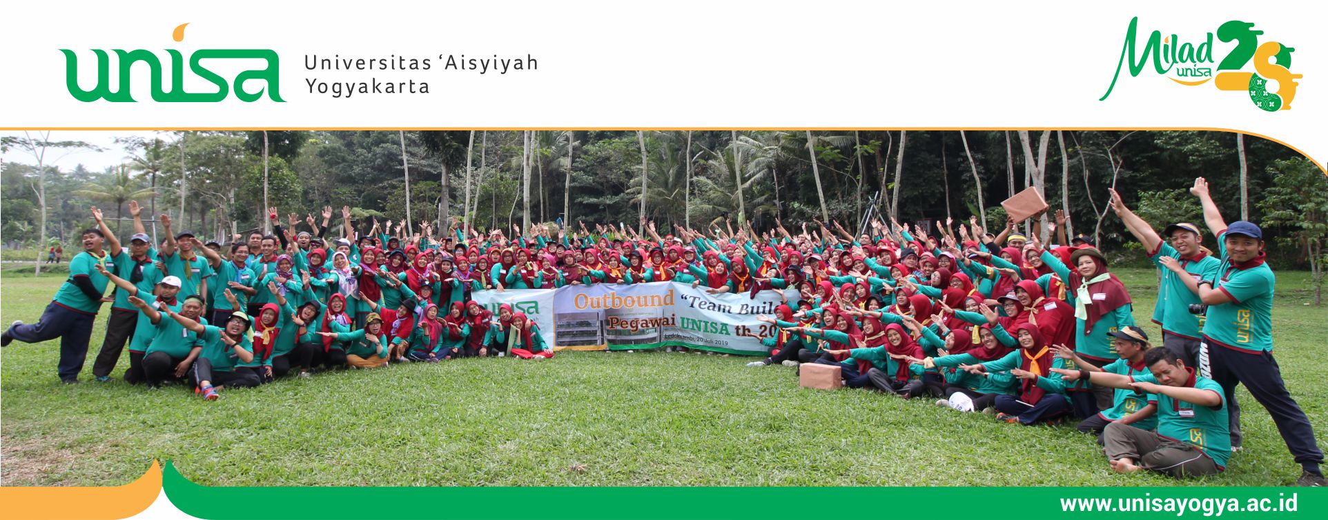 Perkuat team building, unisa yogyakarta gelar outbond