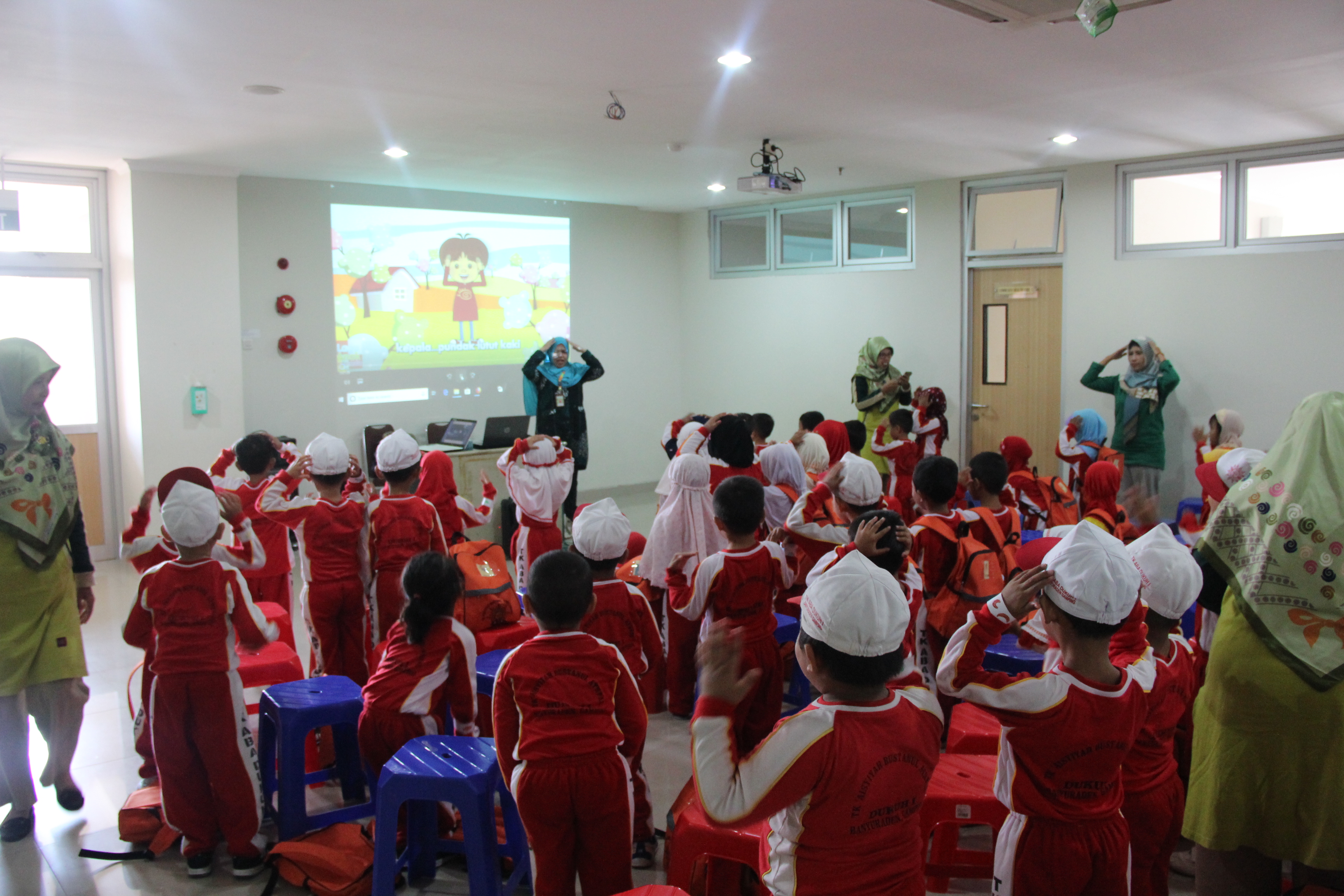 Milad 100th tk aba unisa ajak siswa tk aba dukuh i mengenal anggota tubuh