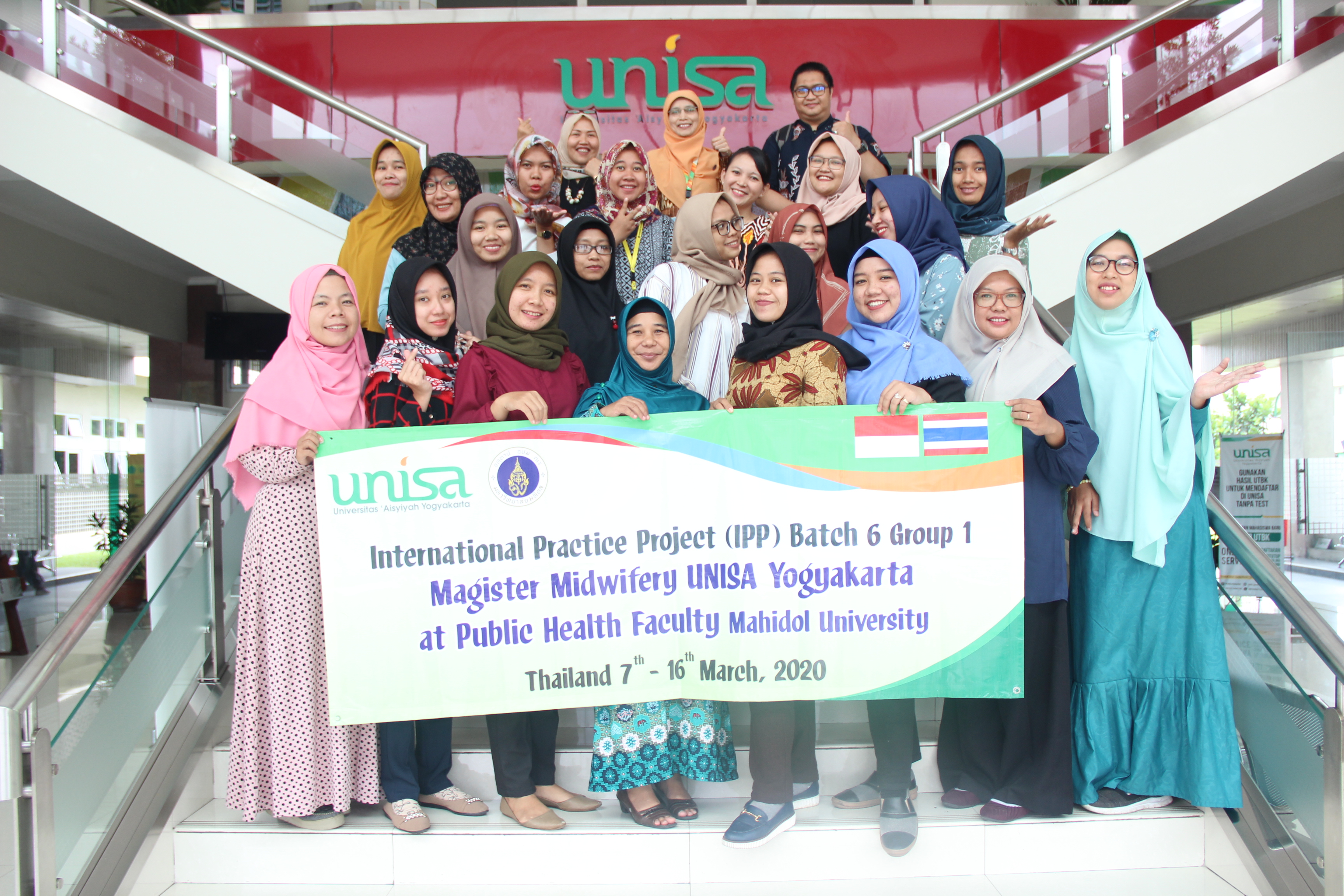 Unisa yogya siap berangkat ke mahidol university
