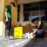 Unisa yogyakarta lakukan penyemprotan di lldikti wilayah v