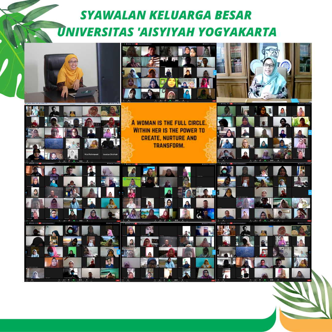 Silaturahim syawalan online unisa yogyakarta