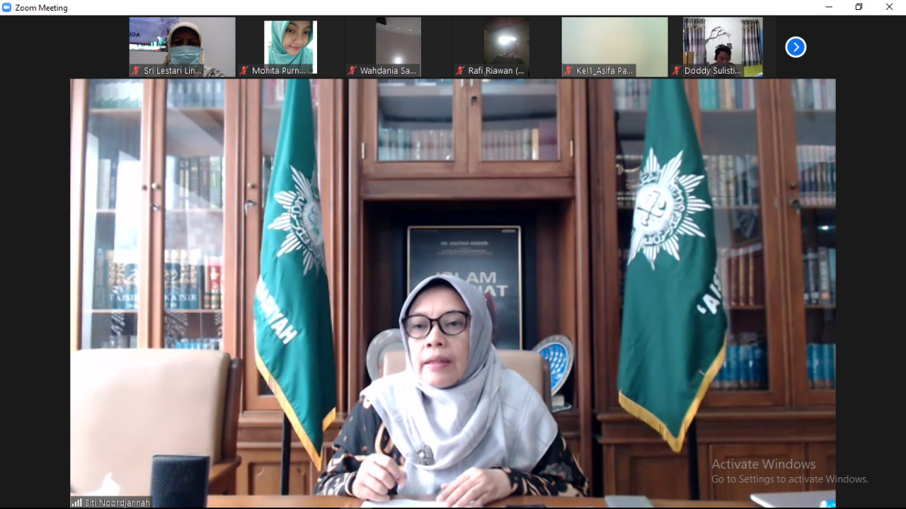 Lppi unisa mengadakan baitul arqam purna secara virtual
