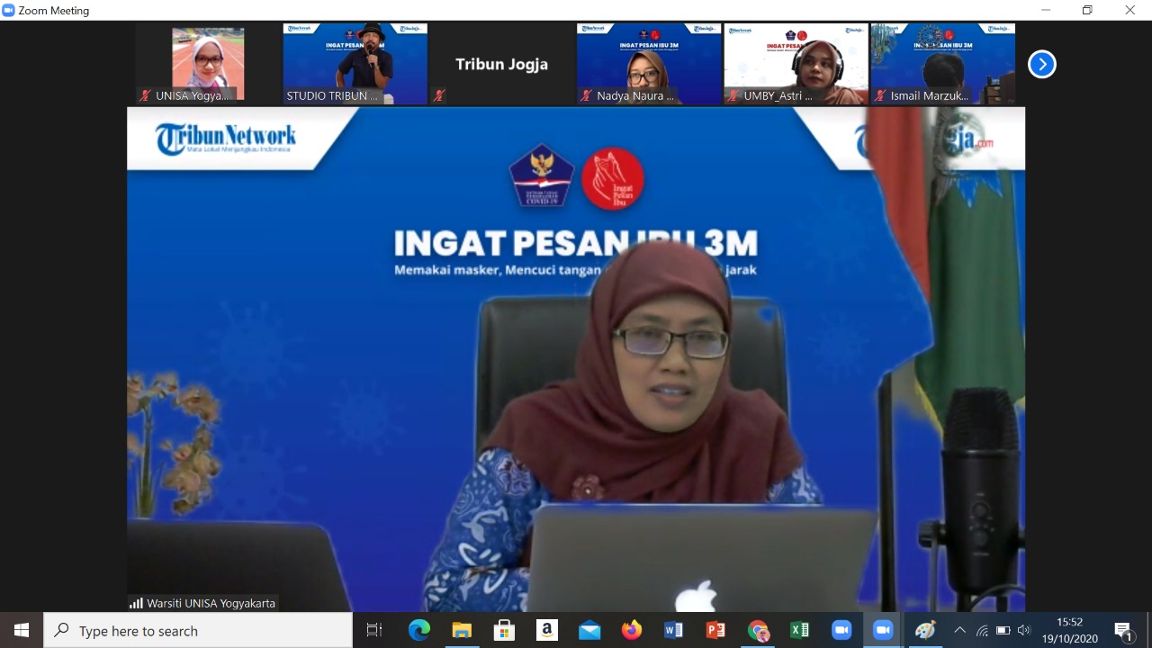 Unisa yogya sharing di fgd persiapan kuliah tatap muka