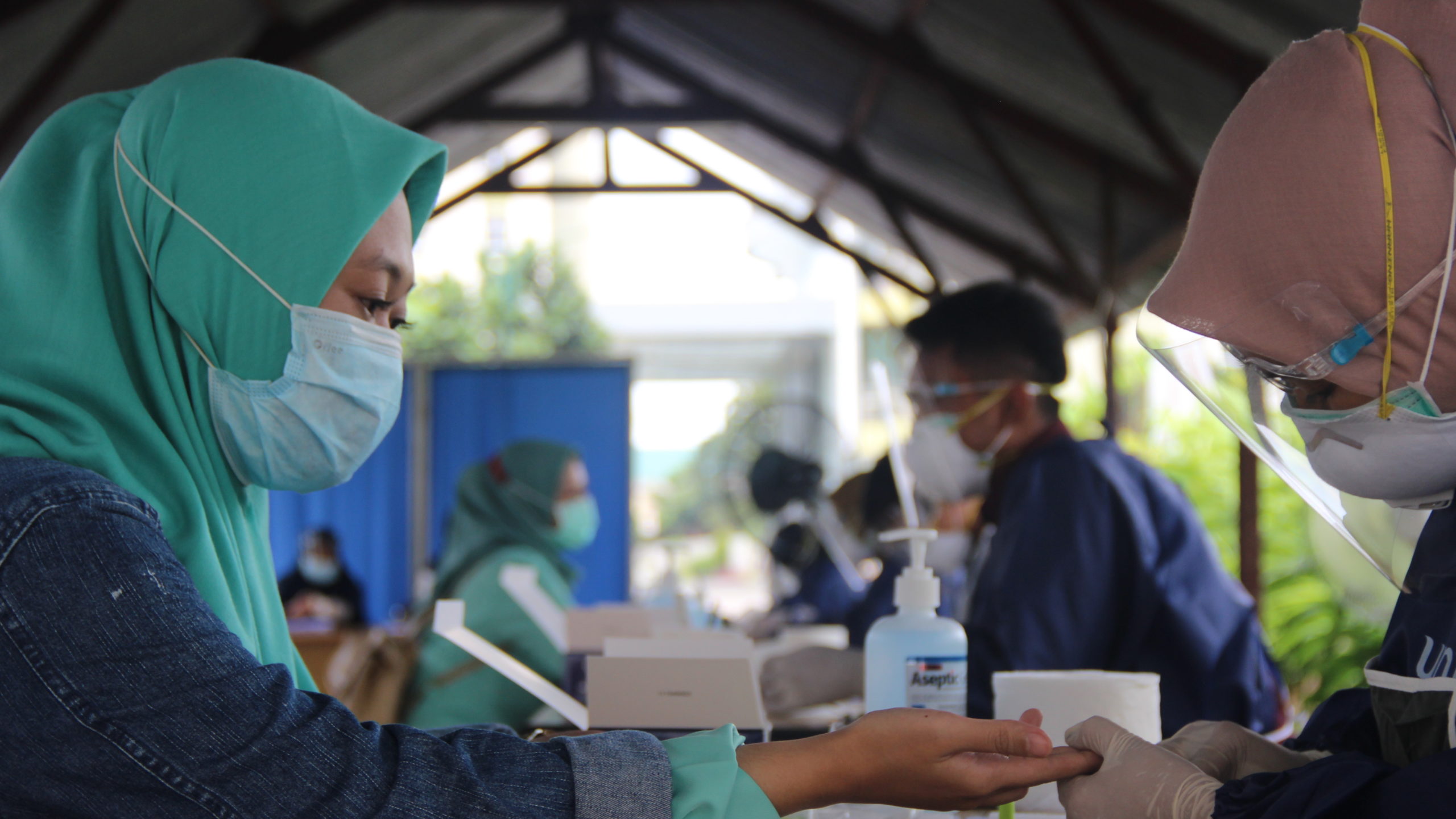 Untuk melaksanakan persiapan pembelajaran, mahasiswa unisa lakukan rapid test