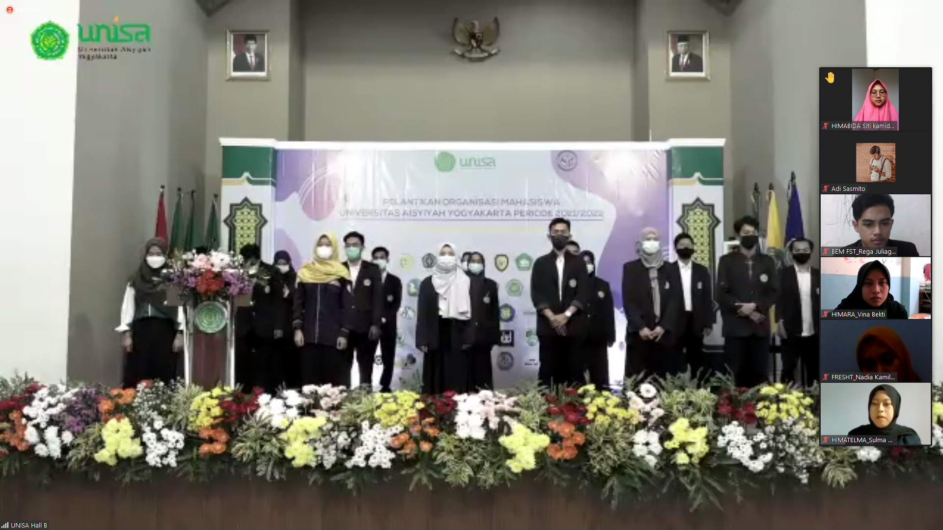 Bka unisa yogyakarta selenggarakan pelantikan ormawa secara daring