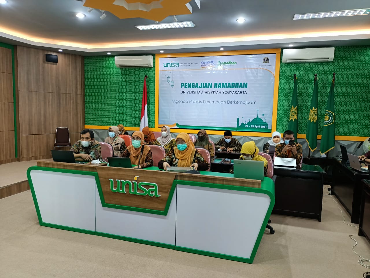 Refreshing spiritual via virtual, unisa yogya gelar pengajian ramadhan 1442 h