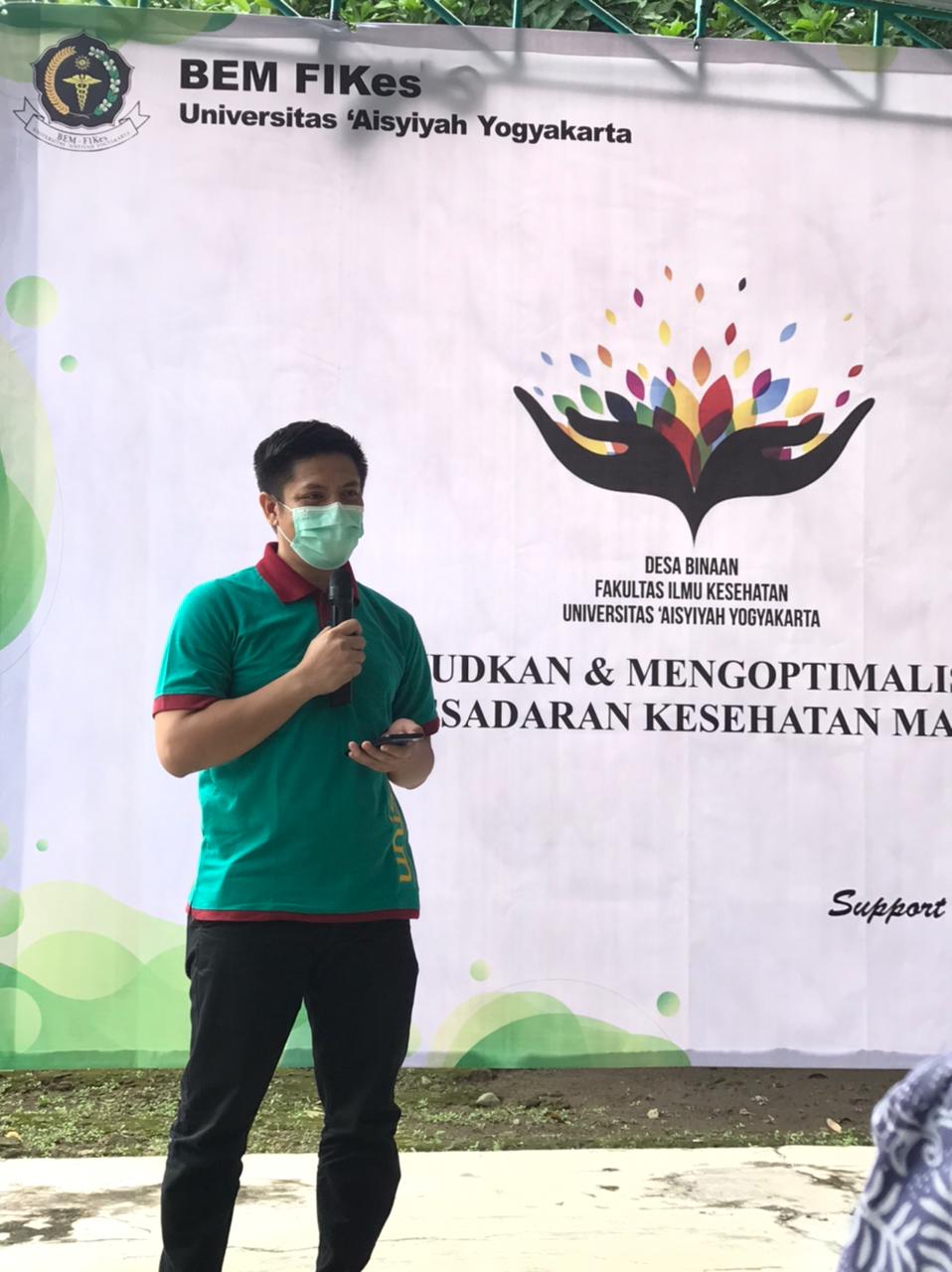 Pengabmasy (dengan prokes covid 19) mulai dilaksanakan oleh bem fikes unisa yk