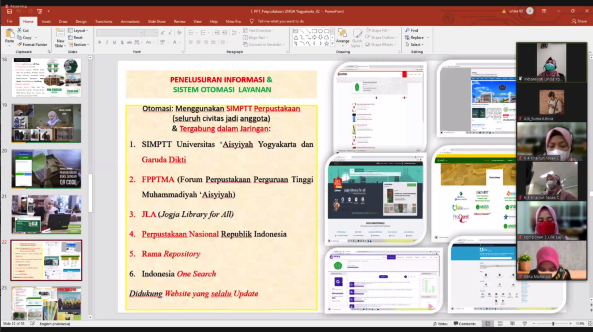 Tingkatkan kualitas mutu pengelolaan, perpustakaan unisa yogyakarta jalani asesment akreditasi