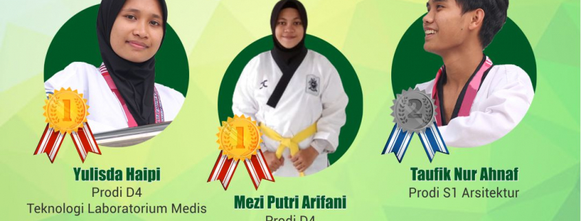 Atlit taekwondo unisa yogyakarta sabet 3 gelar medali