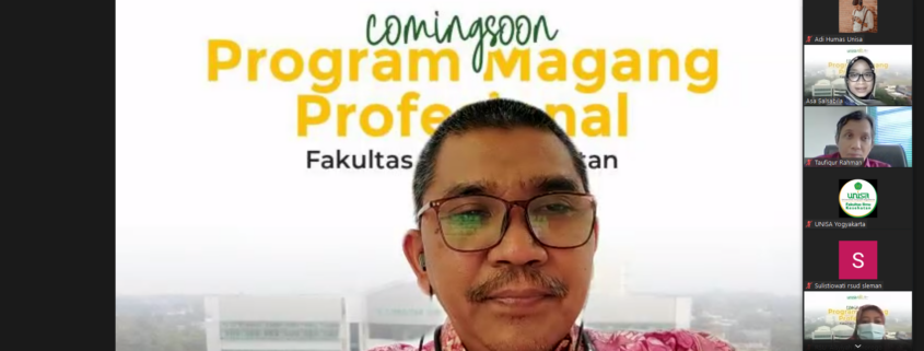 Unisa yogyakarta mengajak 32 rumah sakit dan mitra sosialisasi program magang profesional