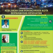 seminar Kebijakan dan Perencanaan Kota Berwawasan Kesehatan
