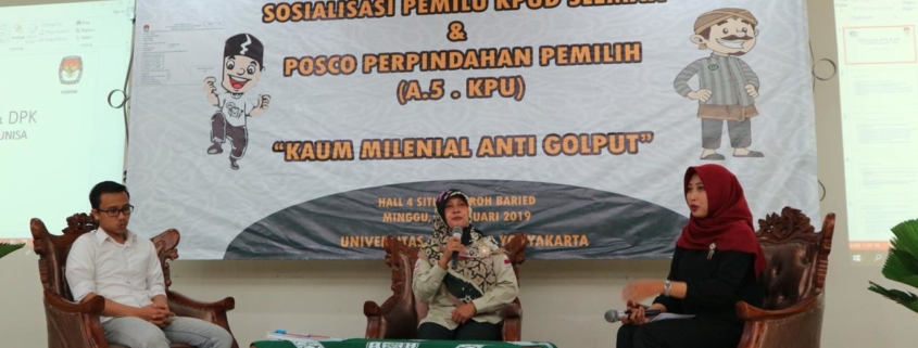 Dpm unisa dan kpud sleman adakan sosialisasi a.5