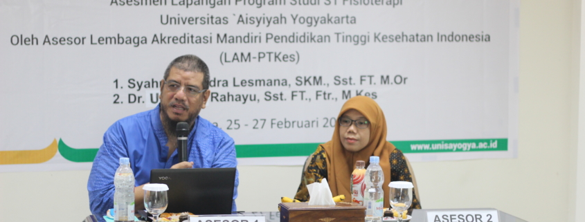 Asesmen lapangan akreditasi fisioterapi unisa yogyakarta