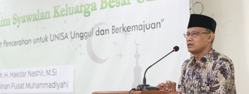 Syawalan unisa yogya dihadiri ketua umum pp muhammadiyah