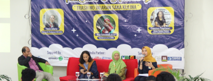 Prodi komunikasi unisa dukung kampanye trash no!