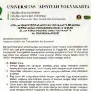 Rektor unisa yogyakarta terbitkan kebijakan pegawai bekerja di rumah untuk cegah covid 19
