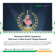 Mahasiswa unisa yogyakarta raih juara 1 video kreatif tingkat nasional