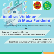 Realitas webinar di masa pandemi