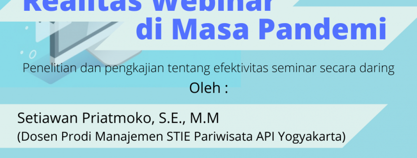 Realitas webinar di masa pandemi