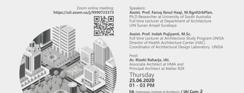 Dosen arsitek unisa sampaikan konsep guidlene urban design berbasis kesehatan