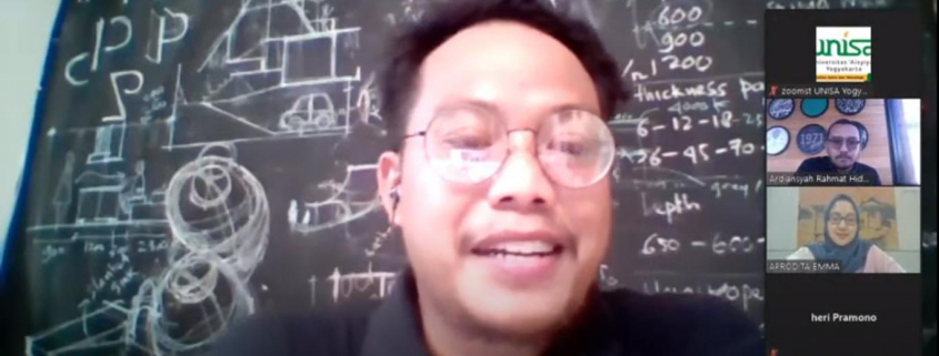 Merubah pola pikir arsitektur di new normal dalam webinar arsitek unisa