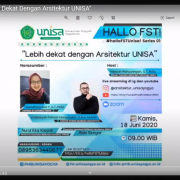 Fst unisa kenalkan prodi arsitektur melalui talkshow