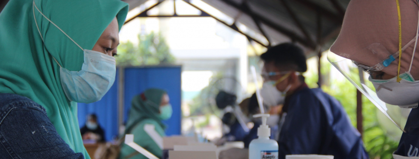 Untuk melaksanakan persiapan pembelajaran, mahasiswa unisa lakukan rapid test