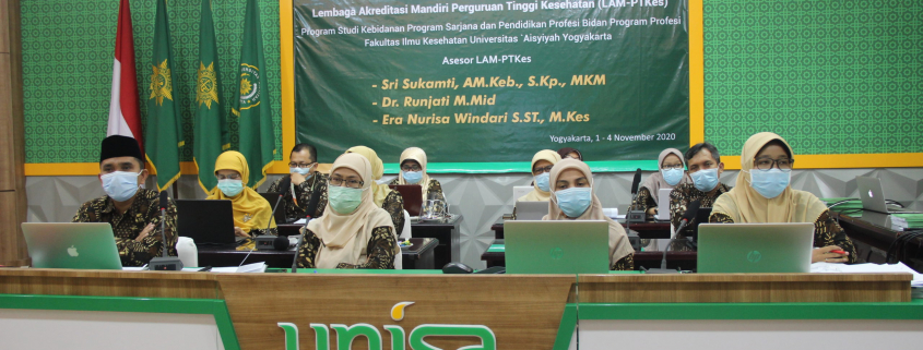 Visitasi akreditasi daring perdana prodi s1 kebidanan unisa yogya