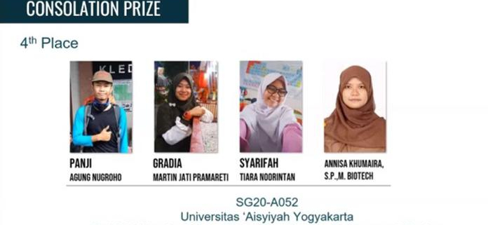 Tim mahasiswa bioteknologi unisa raih prestasi internasional di seagic 2020