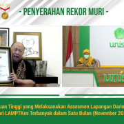 Melaksanakan 4 asessmen daring dalam 1 bulan, unisa raih rekor muri