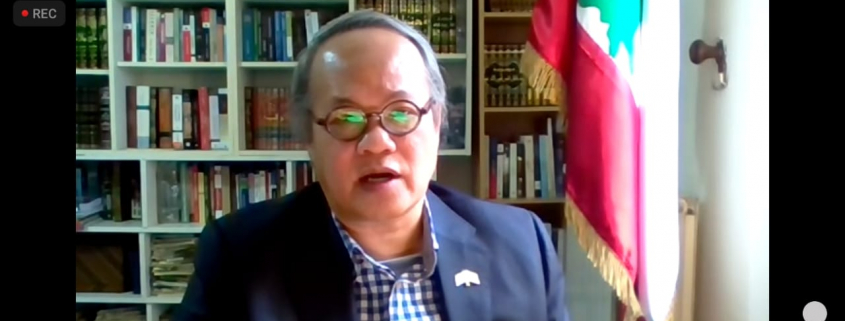 Prodi ap unisa menggelar webinar bersama duta besar ri untuk lebanon