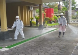 Dekontaminasi di LLDIKTI Wilayah V