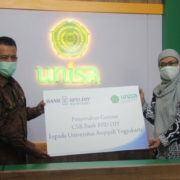 Unisa yogyakarta terima bantuan alat genose dari bpd syariah diy