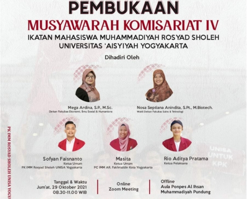 Pembukaan MUSYKOM IV IMM Rosyad Sholeh, Siap Lahirkan Pemimpin Berkarakter dan Berkeadaban.