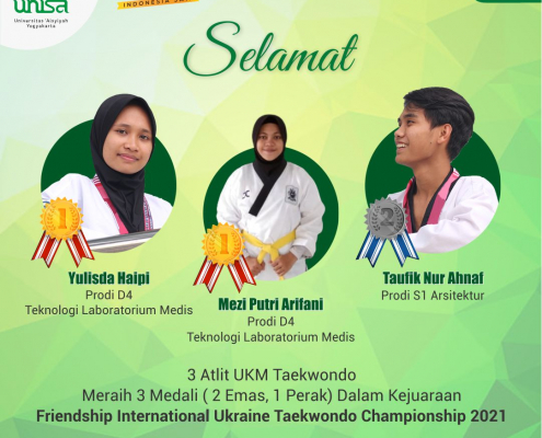 Atlit Taekwondo Unisa Yogyakarta Sabet 3 Gelar Medali