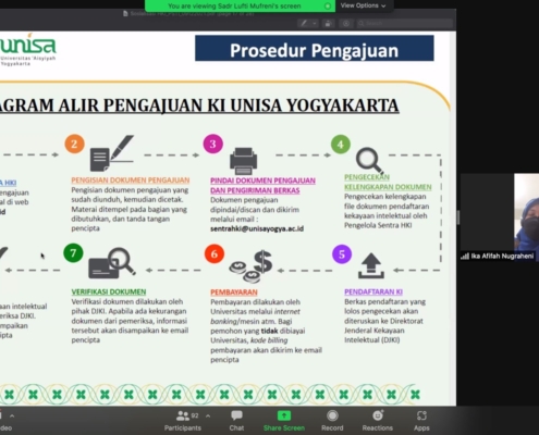 Hak Kekayaan Intelektual untuk Inovasi Mahasiswa,UNISA Yogya Fasilitasi Sentra HKI