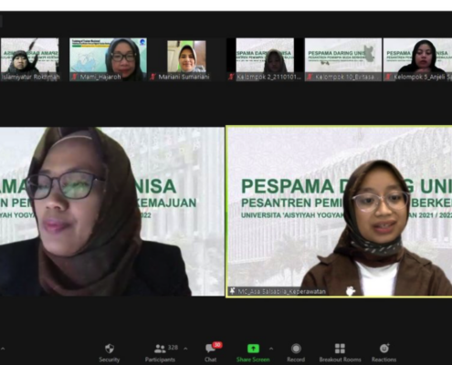 Acara Pembukan Pesantren Pemimpn Muda Berkemajuan (PESPAMA) UNISA yogyakarta TA 2021 /