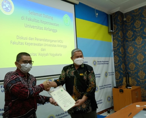 Dalam Upaya Pengembangan SDM, FIKes UNISA Yogyakarta Jalin Kerjasama dengan UNAIR