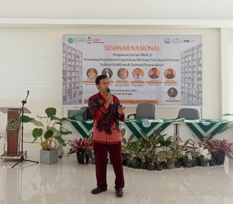 Perpustakaan UNISA Yogyakarta Adakan Semnas dan Workshop Pengelolaan Perpustakaan