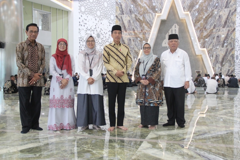 Presiden Joko Widodo Kunjungi Masjid Walidah Dahlan UNISA Yogyakarta