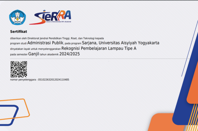 Mengenal Program Rekognisi Pembelajaran Lampau (RPL) Administrasi Publik UNISA Yogyakarta