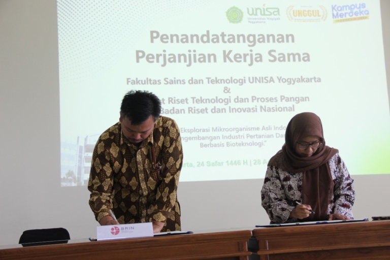 Bioteknologi UNISA Yogyakarta Jalin Kerjasama Dengan BRIN