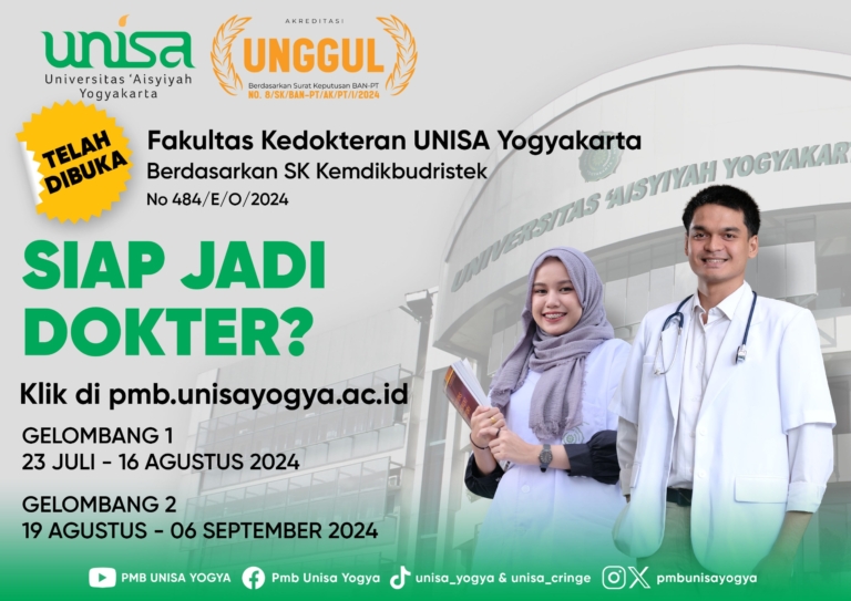 Pendaftaran Fakultas Kedokteran UNISA Yogyakarta Resmi Dibuka, Segera Daftar!