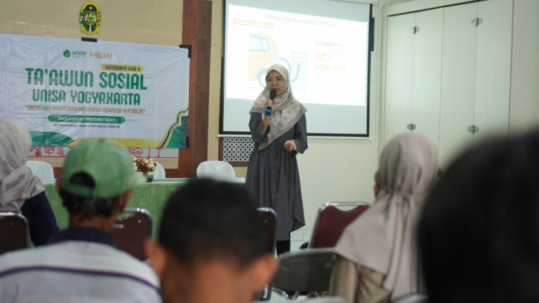 UNISA Yogyakarta Gelar Ta’awun Sosial Ramadhan, Bagikan Sembako dan Edukasi Pencegahan Stunting
